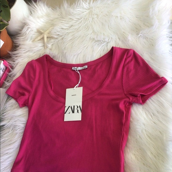 Zara pink short sleeve top - Picture 4 of 5
